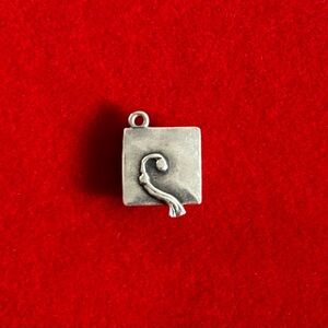 Retired James Avery Graduation Cap Charm Sterling Silver Mortarboard